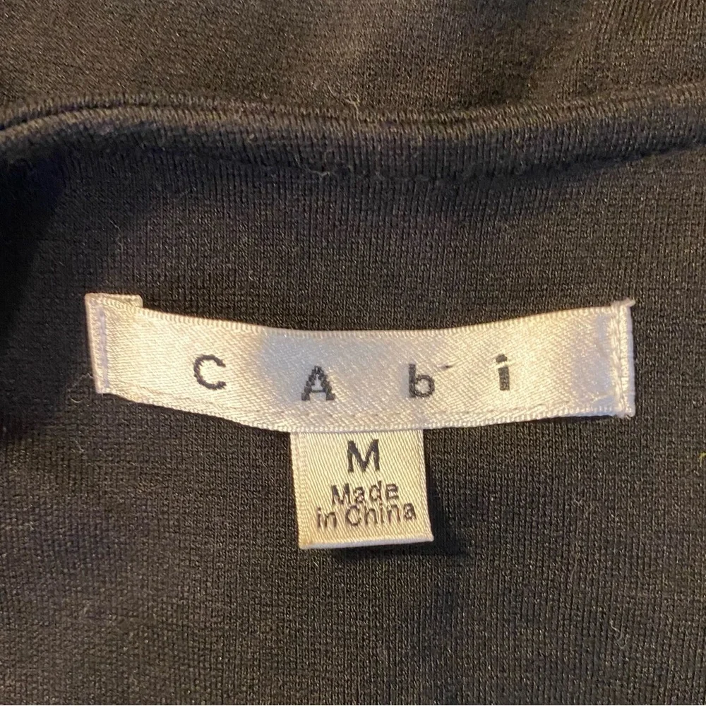 CAbi Black Asymmetrical Women's Blazer Moto Jacket, Size M - Picture 4 of 5
